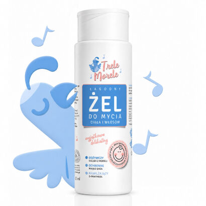 TRELE MORELE 2w1 ultra delikanty żel i szampon dla dzieci do mycia ciała i włosów 280ml
